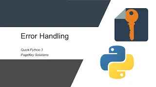 Quick Python 3 Error Handling Actually pretty useful