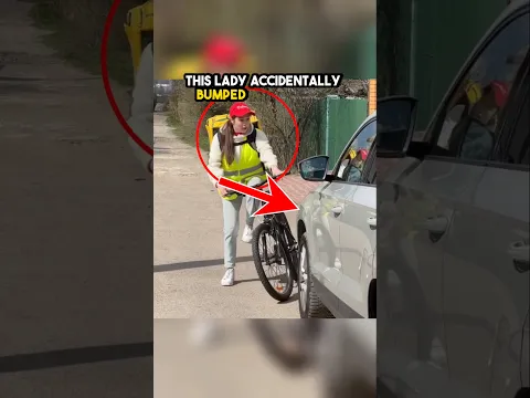 She bumped into this car but then 😲