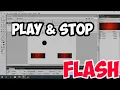 Write action script to play and stop animation in flash Play and Stop animation Flash 8 Lab
