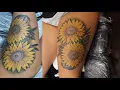 Thigh tattoo - hip tattoo