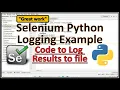 Selenium Python Logging Python Selenium Logging Selenium Custom Logging Selenium Logging