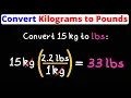 Convert Kg to Lbs Kilograms to Pounds Dimensional Analysis Eat Pi