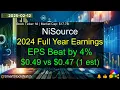 NiSource NI 17 7B - 2024 Full Year Earnings Analysis