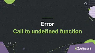 How To Fix Call To Undefined Function Error in WordPress Tutorial