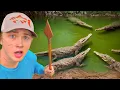 I Survived 24 Hours in Alligator INFESTED Water