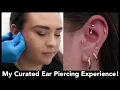 My Curated Ear Piercing Experience Pain Tragus Conch Rook Helix