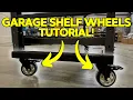 DIY Caster Hack for Garage Shelves on Wheels
