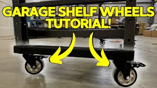 DIY Caster Hack for Garage Shelves on Wheels
