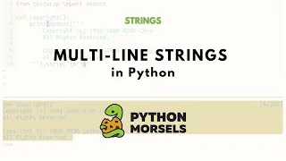Unindenting multi line strings in Python