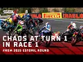 Download Lagu RACE 1 DRAMA: 5 riders caught in huge Race 1 crash 🤯 | 2025 #EstorilWorldSBK 🇵🇹