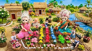 Radha's story part -551/রাধারা সবাই জুলিদের বাড়িতে ফুলবাগান বানালো।putular golpo/putul khela
