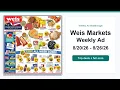 Weis Markets Weekly Ad 26 - 26 Top 10 Deals