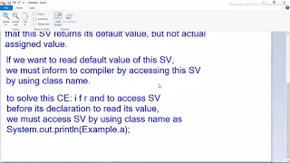 illegal forward reference recursive method constructor call Core java fundamentals