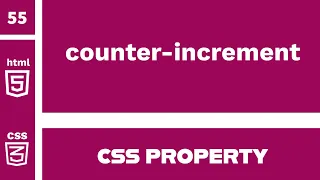 CSS Property counter-increment explained