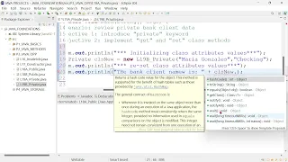 JA20 adopt Java OOP Encapsulation using Private Access Modifies