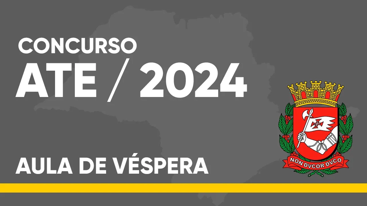 Concurso Auxiliar Técnico de Educação ATE - Vunesp 2024 (Médio)