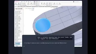 Nexus AI suggests a suitable bearing for a part from McMaster Carr