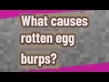 What causes rotten egg burps