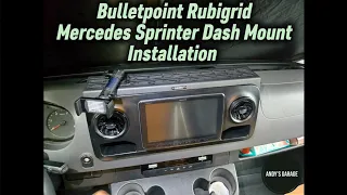Bulletpoint Rubigrid Dash Accessory and Phone Mount Installation 2019 Mercedes Sprinter VS30
