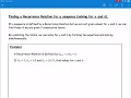 Recurrence Relations - Solving for a and b