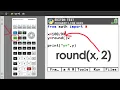 How to Round Numbers in Python on TI 84 Plus CE Python Edition Round Function