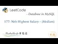 LeetCode in MySQL 177 Nth Highest Salary - Michelle English Version