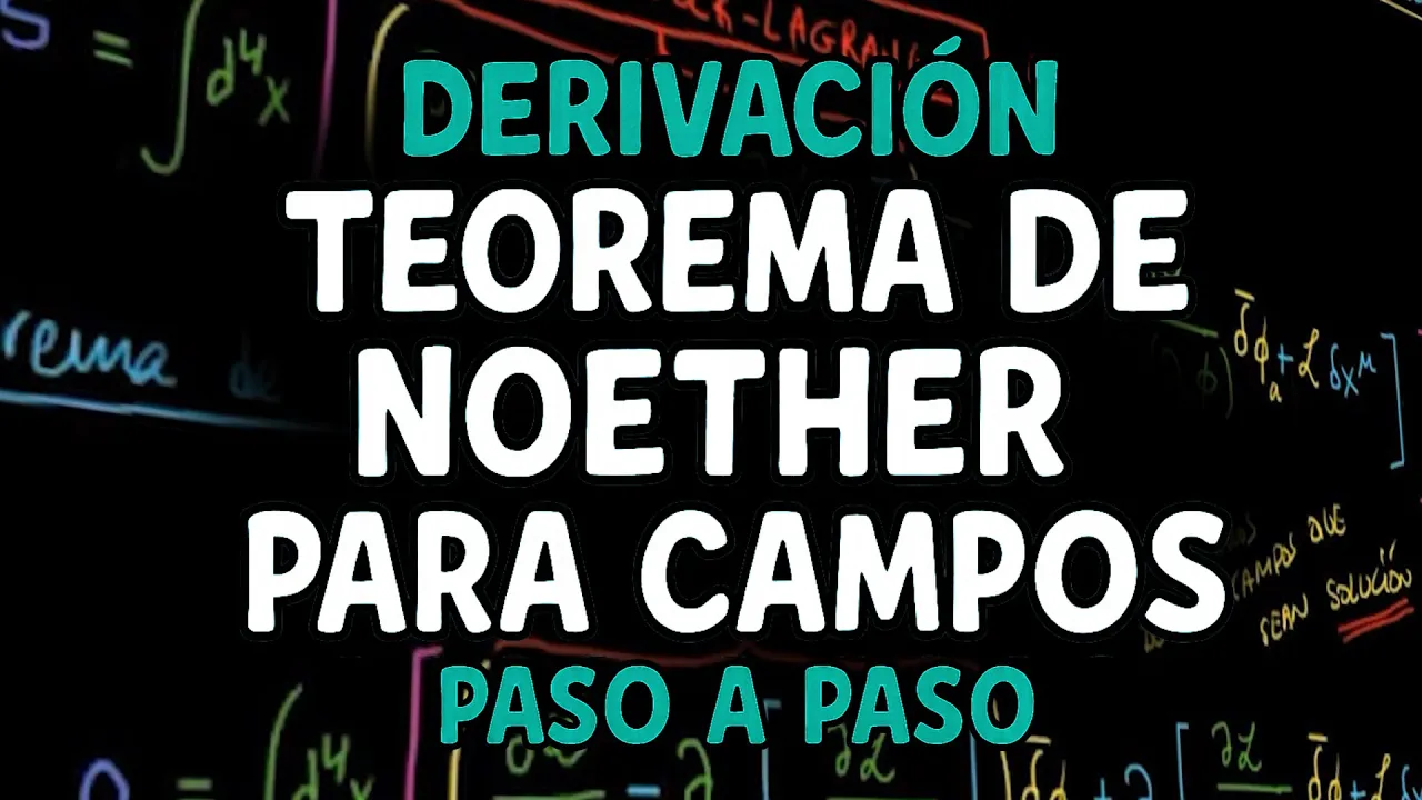 TEOREMA DE NOETHER para campos: derivación pedagógica paso a paso