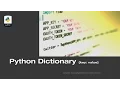 Python Dictionary Tutorial All you need to know
