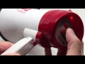 Pyle PMP30 Professional Hand-Grip Type Megaphone Bullhorn with Siren Quick Demonstration