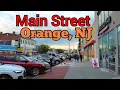 Walking on Main Street in the City of Orange New Jersey West Orange to East Orange