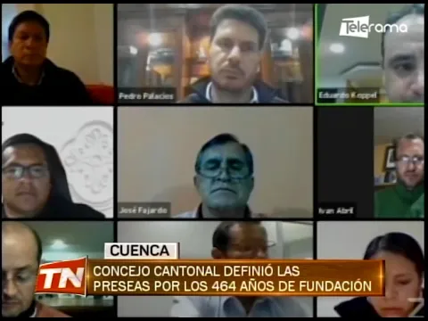 Consejo cantonal definió las preseas por los 464 años de fundación