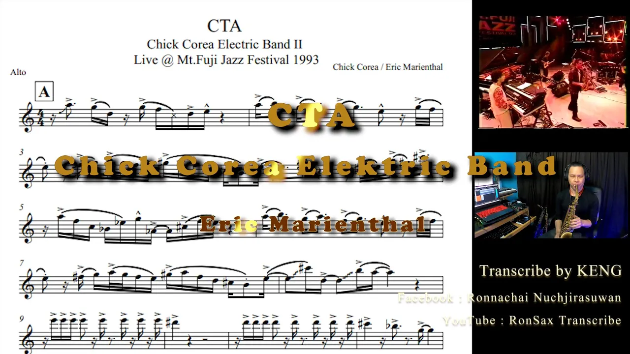 CTA Chick Corea Elektric Band / Eric Marienthal Transcription CTA Chick Corea Elektric Band / Eric Marienthal Transcription