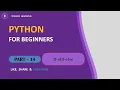 PYTHON COURSE Part 14 If elif else