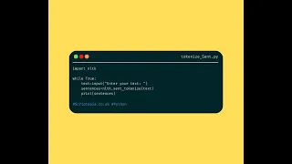Python NLTK - Tokenize sentences