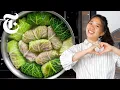 Download Lagu Comforting, Cozy Gingery Cabbage Rolls with Pork and Rice | Sue Li | NYT Cooking