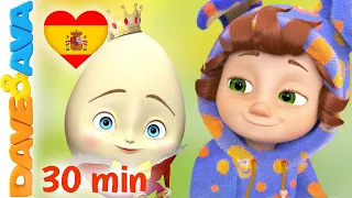 🤩 Humpty Dumpty | Canciones Infantiles | Cinco Bomberos | Dave and Ava en Español 🤩