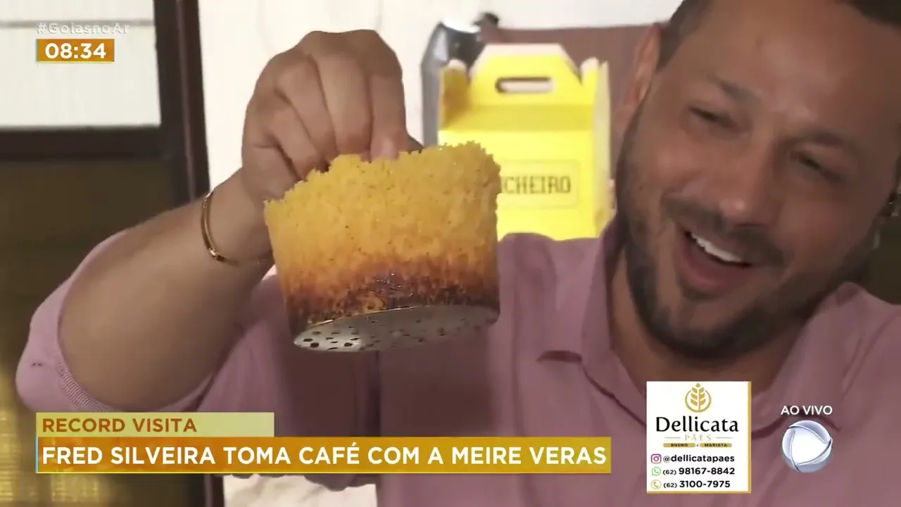 RECORD VISITA: FRED SILVEIRA TOMA CAFÉ COM A MEIRE VERAS