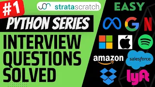 SALESFORCE Interview Question Explained - Python Data Science Average Salaries EDS