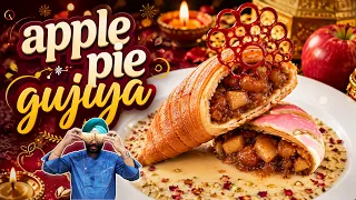 Apple Pie Gujiya | Desi Gujiya Mein Apple Pie Ka Twist! 🍎😍 | Chef Harpal Singh