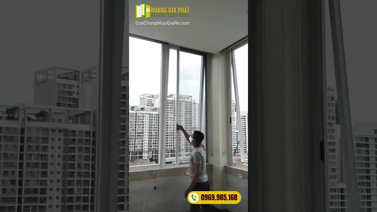 Cửa lưới chống muỗi dạng xếp - Hoàng Gia Phát #cuachongmuoi #cualuoichongmuoi #hoanggiaphat