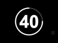 40 Second Countdown Timer with clock Ticking sound Finish alarm beep