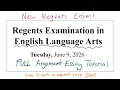 NEW June 2026 ELA Regents Review How to Write an Argument Essay full live review