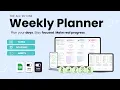 Daily Weekly Planner Google Sheets Tutorial Time Blocking Tasks Productivity