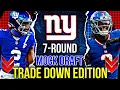 New York Giants 2026 7-Round Mock Draft TRADE DOWN EDITION