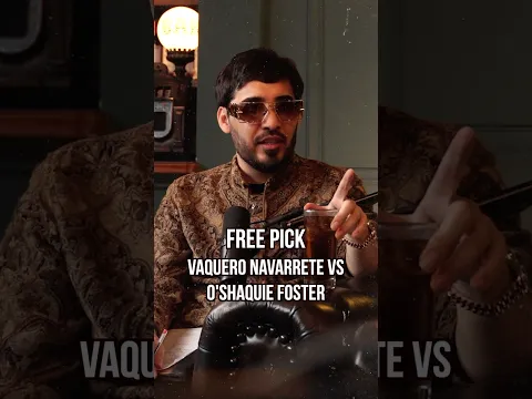 ¡El free pick de Cristian Rey! Hoy va con el Vaquero Navarrete en su pelea contra O’Shaquie Foster