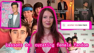 Booktok thirst traps, magcon, + curating female fandom