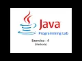 Java Lab Exercise 4