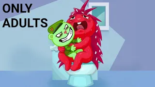 FLIPPY LOVE AND PAIN HAPPY TREE FRIENDS ADULT CARTOONS CROSSOVERS ONLY ADULTS DARK HUMOR EL PLEXPERO