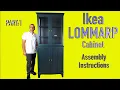 Ikea LOMMARP Cabinet with glass doors assembly instructions Part 1
