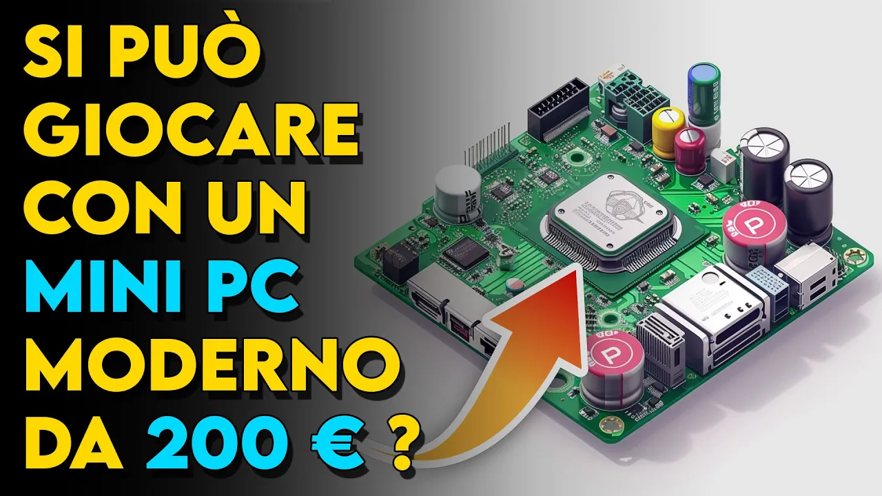 Anteprima di Si può GIOCARE con un Mini PC da 200 euro ? SI! Ecco come.